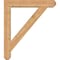 Ekena Millwork Traditional Craftsman Smooth Bracket w/ Offset Brace, Western Red Cedar, 7 1/2"W x 42"D x 48"H BKT0806X42X48TRA04SWR - alternate 4